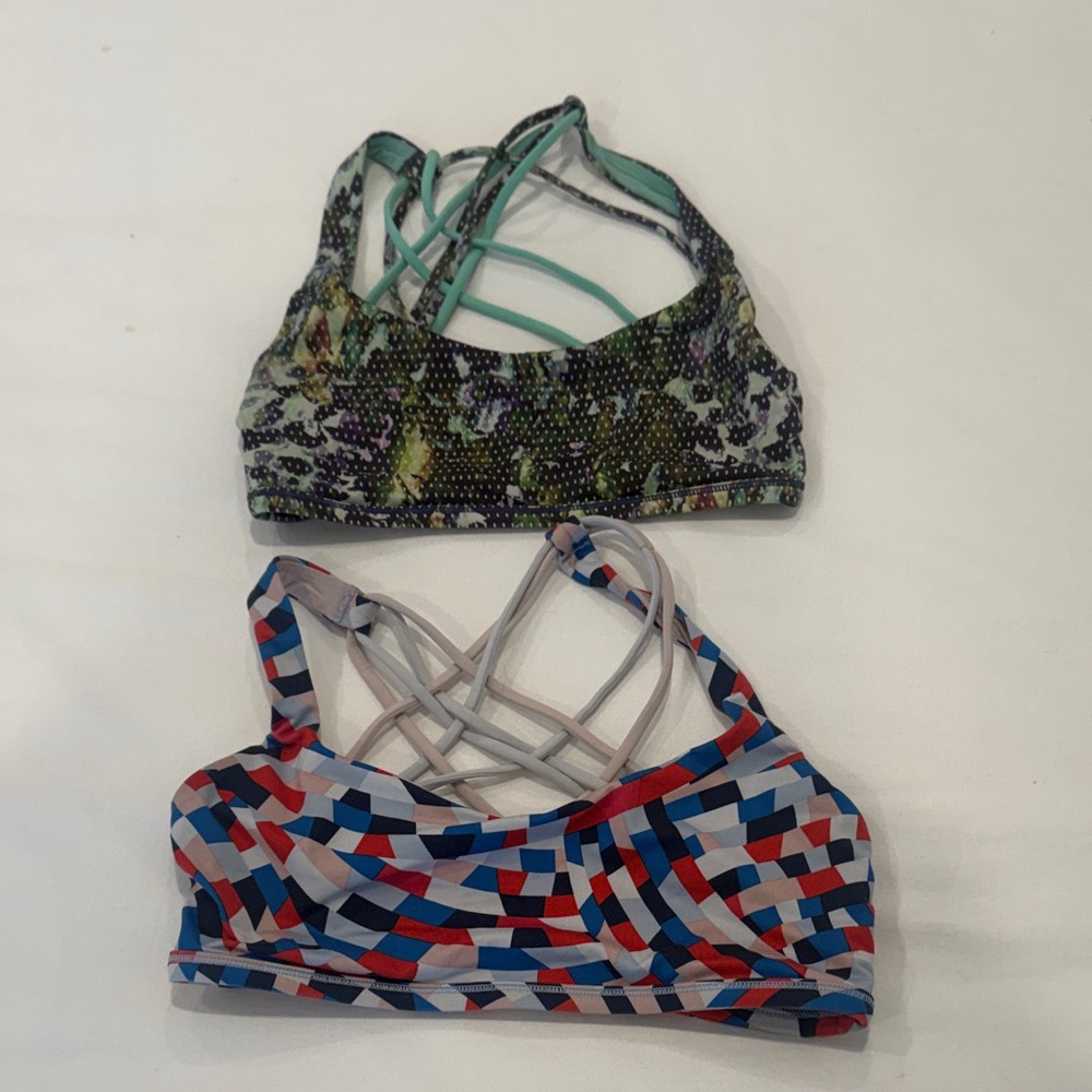 2 Lululemon Strappy Sports Bras